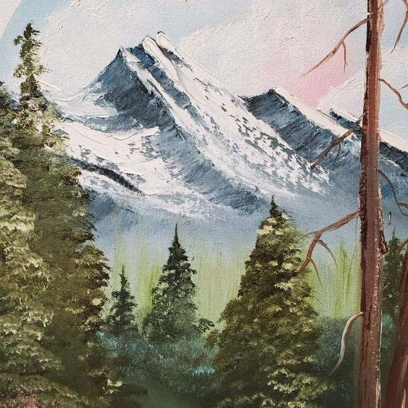 Original Oil Painting, Framed, Signed, Mountain Landscape, Rita Cooper Art - Picture 4 of 10